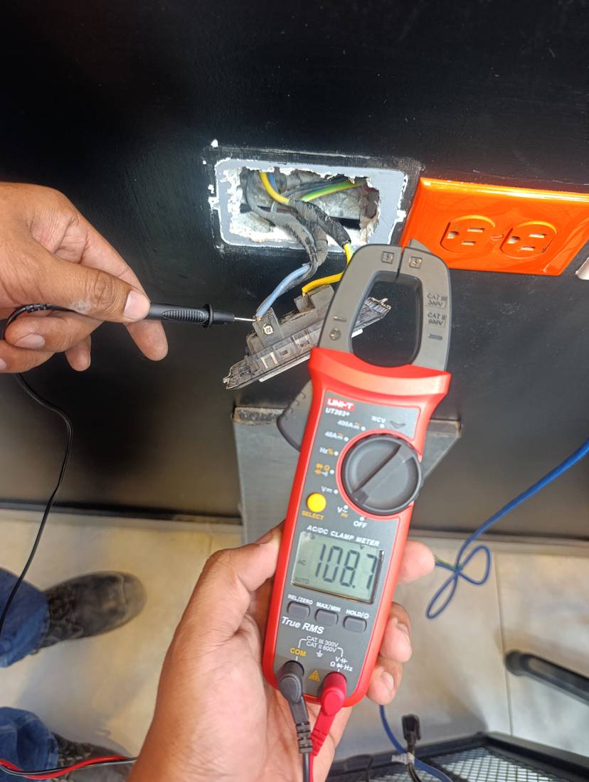 Medición en punto eléctrico